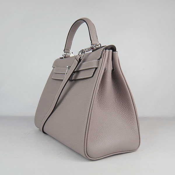 7A Replica Hermes Kelly 32cm Togo Leather Bag Grey 6108